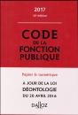 Code De La Fonction Publique 2017, Annoté (16e Édition) - Preview