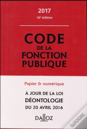 Capa do artigo Code De La Fonction Publique 2017, Annoté (16e Édition)