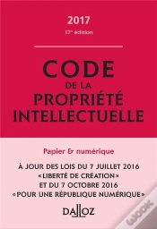 Capa do artigo Code De La Propriété Intellectuelle 2017, Commenté (17e Édition)