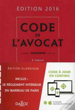 Capa do artigo Code De L'Avocat, Commenté (5e Édition)