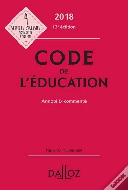 Capa do artigo Code De L'Éducation 2018, Annoté Et Commenté (12e Édition)