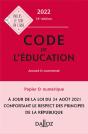 Code De L'Education 2022, Annote Et Commente - 16e Ed. - Preview