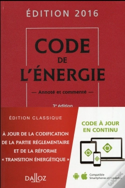 Capa do artigo Code De L'Energie 2016, Annote Et Commente - 3e Ed.