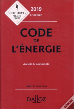 Capa do artigo Code De L'Energie 2019, Annote Et Commente