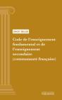 Code De L'Enseignement Fondamental Et De L'Enseignement Secondaire (Communaute Francaise) - Preview