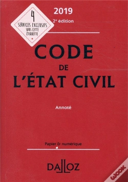 Capa do artigo Code De L'Etat Civil 2019, Annote - 2e Ed.