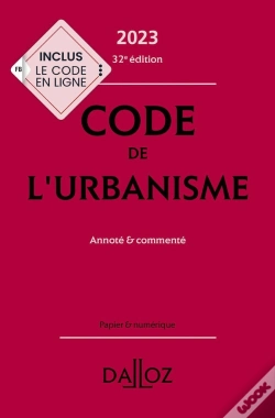 Capa do artigo Code De L'Urbanisme 2023, Annoté Et Commenté (32e Édition)