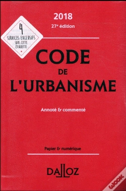 Capa do artigo Code De L'Urbanisme ; Annoté Et Commenté (Édition 2018)