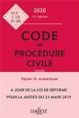 Code De Procédure Civile (Édition 2020) - Preview