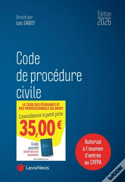 Capa do artigo Code De Procédure Civile (Édition 2026)