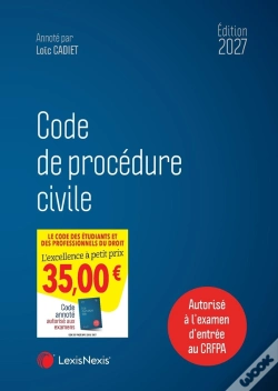 Capa do artigo Code De Procédure Civile (Édition 2027)
