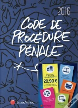 Capa do artigo Code De Procedure Penale 2016 - Jaquette 1