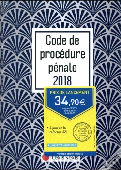 Capa do artigo Code De Procedure Penale 2018 Jaquette Graphik