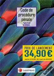 Capa do artigo Code De Procedure Penale 2022 - Jaquette 1