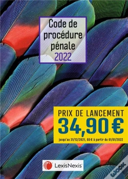 Capa do artigo Code De Procedure Penale 2022 - Jaquette 1