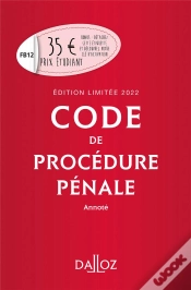 Capa do artigo Code De Procédure Pénale Annoté : Édition 2022 (63e Édition)