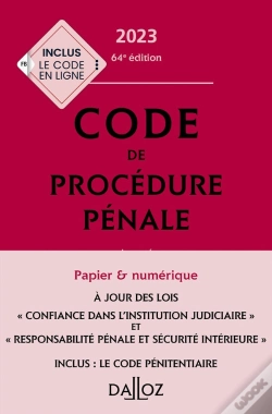 Capa do artigo Code De Procedure Pénale Annoté (Édition 2023)