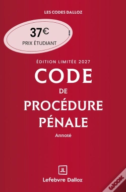 Capa do artigo Code De Procédure Pénale : Annoté  (Édition 2027)