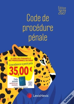 Capa do artigo Code De Procédure Pénale (Édition 2027)