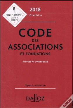 Capa do artigo Code Des Associations Et Fondations 2018, Annoté Et Commenté (10e Édition)