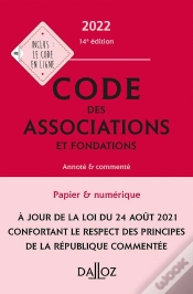 Capa do artigo Code Des Associations Et Fondations, Annoté Et Commenté (Édition 2022)