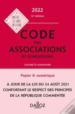 Capa do artigo Code Des Associations Et Fondations, Annoté Et Commenté (Édition 2022)