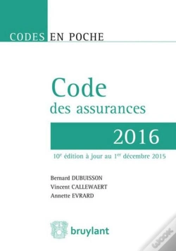 Capa do artigo Code Des Assurances - 2016, 10eme Ed.