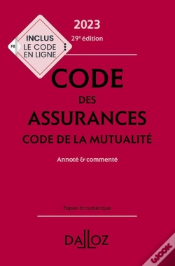 Capa do artigo Code Des Assurances : Code De La Mutualité 2023 ; Annoté Et Commenté (29e Édition)