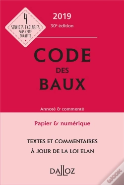 Capa do artigo Code Des Baux 2019, Annote & Commente - 30e Ed.