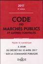 Code Des Marches Publics Et Autres Contrats 2017, Annote Et Commente - Preview