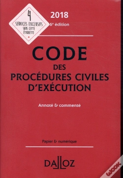 Capa do artigo Code Des Procédures Civiles D'Exécution Annoté Et Commenté (Édition 2018)