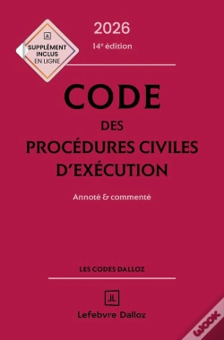 Capa do artigo Code Des Procédures Civiles D'Exécution : Annoté Et Commenté (Édition 2026)