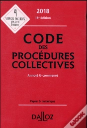 Capa do artigo Code Des Procedures Collectives 2018, Annote Et Commente - 16e Ed.