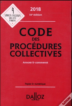 Capa do artigo Code Des Procedures Collectives 2018, Annote Et Commente - 16e Ed.