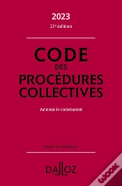 Capa do artigo Code Des Procédures Collectives : Annoté & Commenté (Édition 2023)
