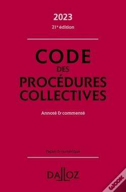 Capa do artigo Code Des Procédures Collectives : Annoté & Commenté (Édition 2023)