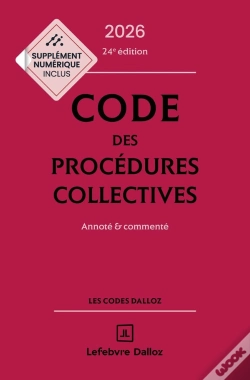 Capa do artigo Code Des Procédures Collectives : Annoté & Commenté (Édition 2026)
