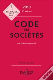 Capa do artigo Code Des Sociétés Annoté Et Commenté (Édition 2019)