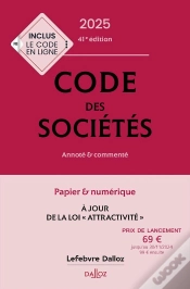 Capa do artigo Code Des Sociétés : Annoté Et Commenté (Édition 2025)