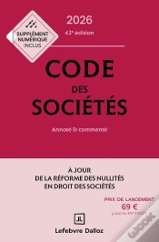 Capa do artigo Code Des Sociétés : Annoté Et Commenté (Édition 2026)