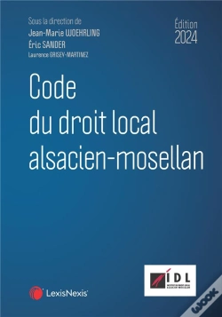 Capa do artigo Code Du Droit Local Alsacien-Mosellan (Édition 2024)