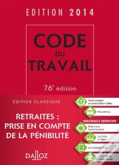 Capa do artigo Code Du Travail 2014 - 76<Sup>E</Sup> Ed.