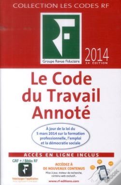 Capa do artigo Code Du Travail Annote 2014