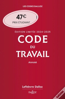 Capa do artigo Code Du Travail Annoté (Édition 2024-2025)