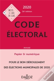 Capa do artigo Code Electoral 2020, Annote - 26e Ed.