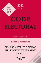 Capa do artigo Code Electoral 2022, Annote - 28e Ed.