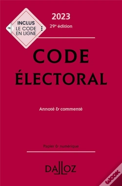 Capa do artigo Code Électoral Annoté Et Commenté (Édition 2023)