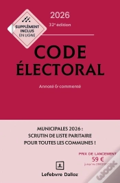 Capa do artigo Code Électoral : Annoté Et Commenté (Édition 2026)