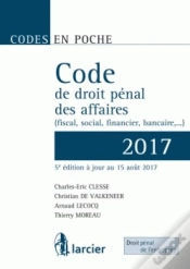Capa do artigo Code En Poche - Code De Droit Penal Des Affaires 2017