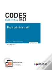 Code Essentiel - Droit Administratif 2021 - A Jour Au 15 Decembre 2020